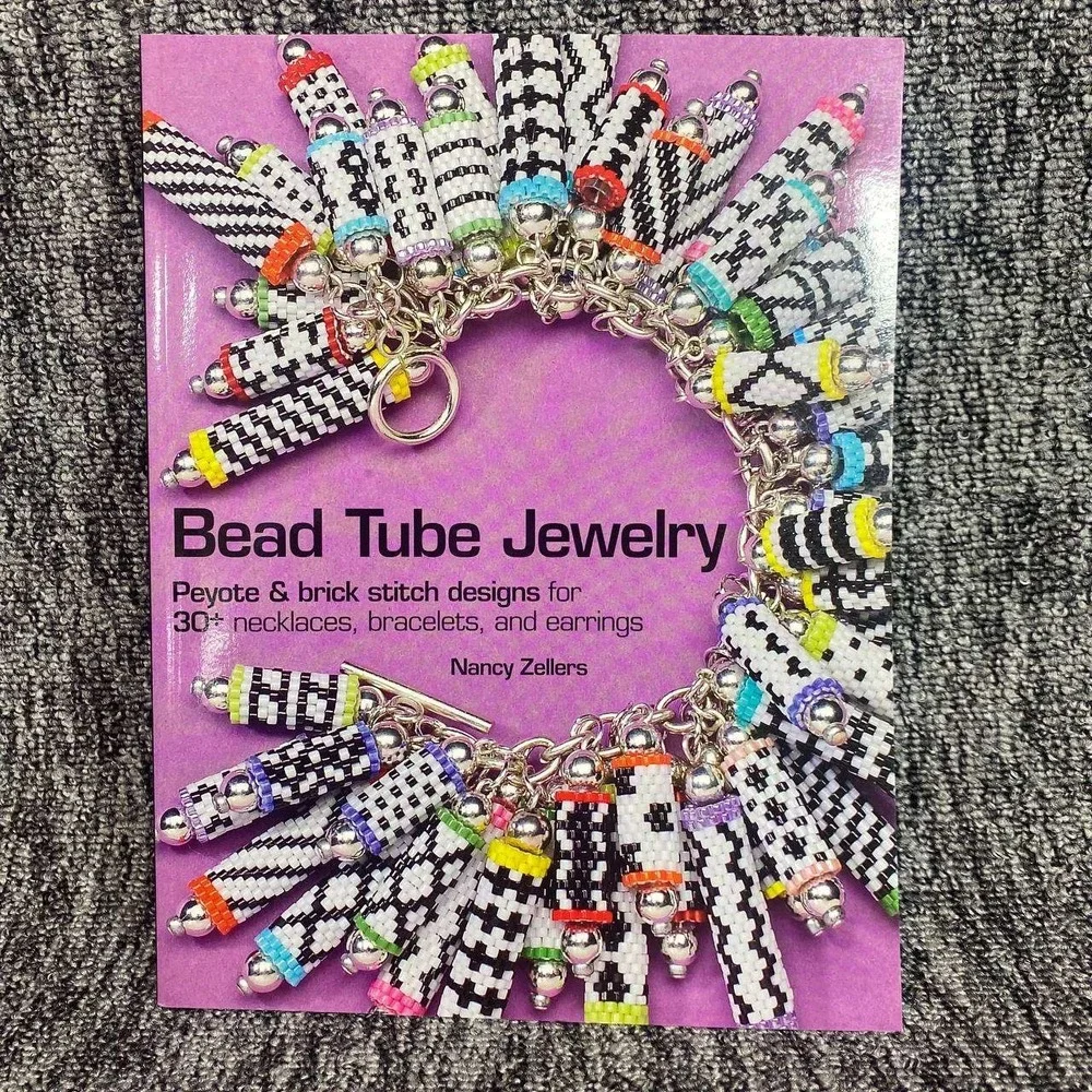 Kalmbach Books Bead‎ Tube Jewelry Nancy Zellers Paperback Purple Craft Patterns